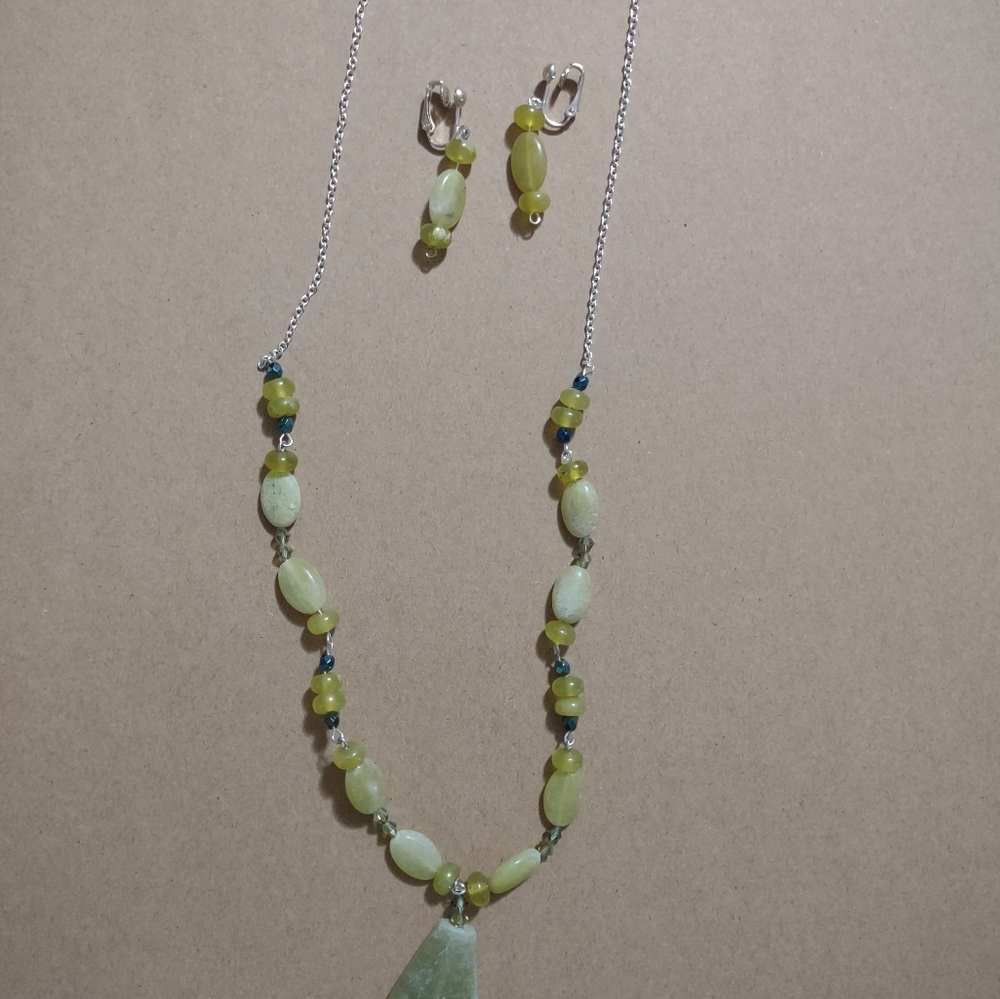 Necklace with matching earrings